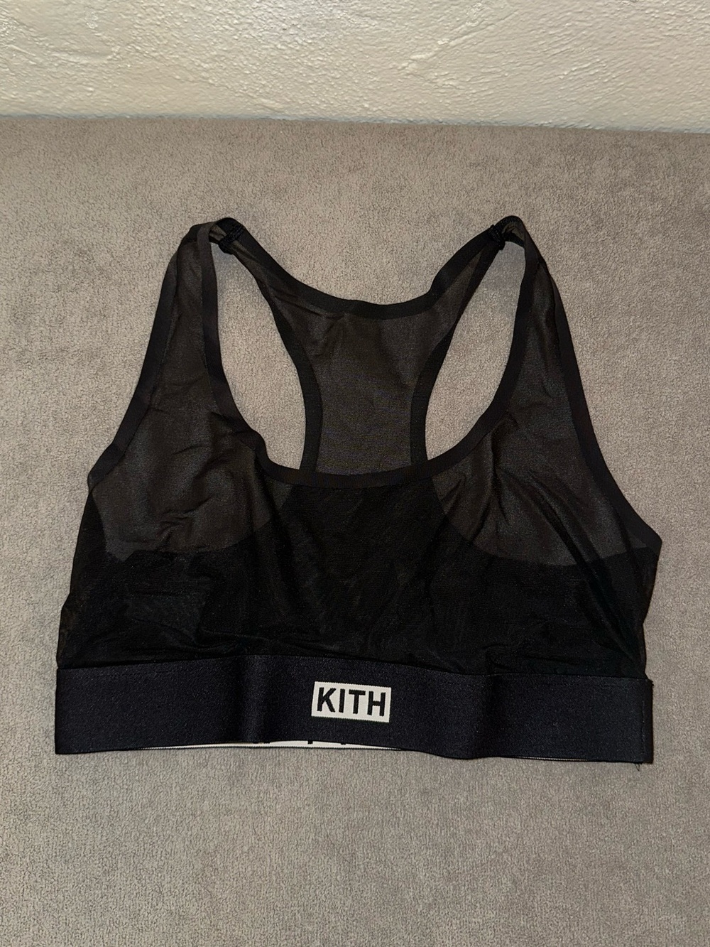 KITH x Calvin Klein Women's Black Mesh racerback Bra